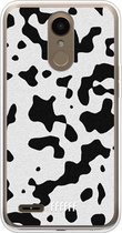 LG K10 (2018) Hoesje Transparant TPU Case - Dalmation Print #ffffff