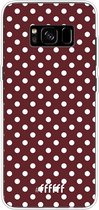 Samsung Galaxy S8 Plus Hoesje Transparant TPU Case - Burgundy Dots #ffffff