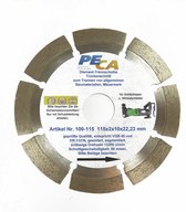 PECA diamond cutting discs, 115x10x22mm
