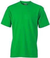 James and Nicholson - Unisex Medium T-Shirt met Ronde Hals (Groen)