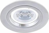 HOFTRONIC Austin - Kantelbare inbouwspot - LED - Rond zaagmaat 73mm - RVS - Dimbaar - 5 Watt - 350 lumen - 230V - 6400K Daglicht wit - Verwisselbare GU10 - Plafondspots - Inbouwspot voor binn
