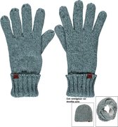 Sarlini knitted Dames handschoen IJsblauw