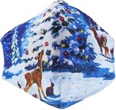 Zac's Alter Ego - Reindeers Around The Christmas Tree Masker - Mondkapje - Multicolours