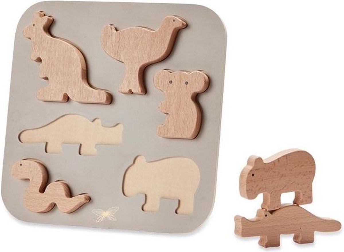 By Astrup Educatieve Houten Puzzel - Australische Dieren +1jr