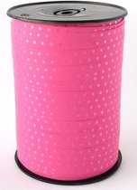 Krullint met Stippen Rose 10 mm x 225 mtr (1 rol)