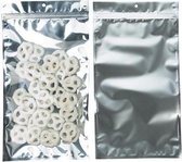 Gripzakken Transparant/Zilver 17.8x30.5cm (100 stuks)
