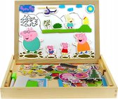 Peppa Pig Magnetisch Tekenbord Houten Speelgoed Speelfiguren | Krijtbord Whiteboard Kind Magneetbord