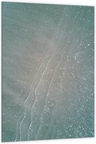 Dibond - Glinsterende Zee - 100x150cm Foto op Aluminium (Wanddecoratie van metaal)