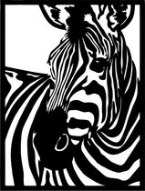 Zebra - Wall Art by Cutting Edge Design Safari Afrika Wildlife Equador Namibië Hout Landelijk Decoratie Lente Zomer Dier Animal Savanne Big Five Africa Jungle Wildlife Reizen Zomer