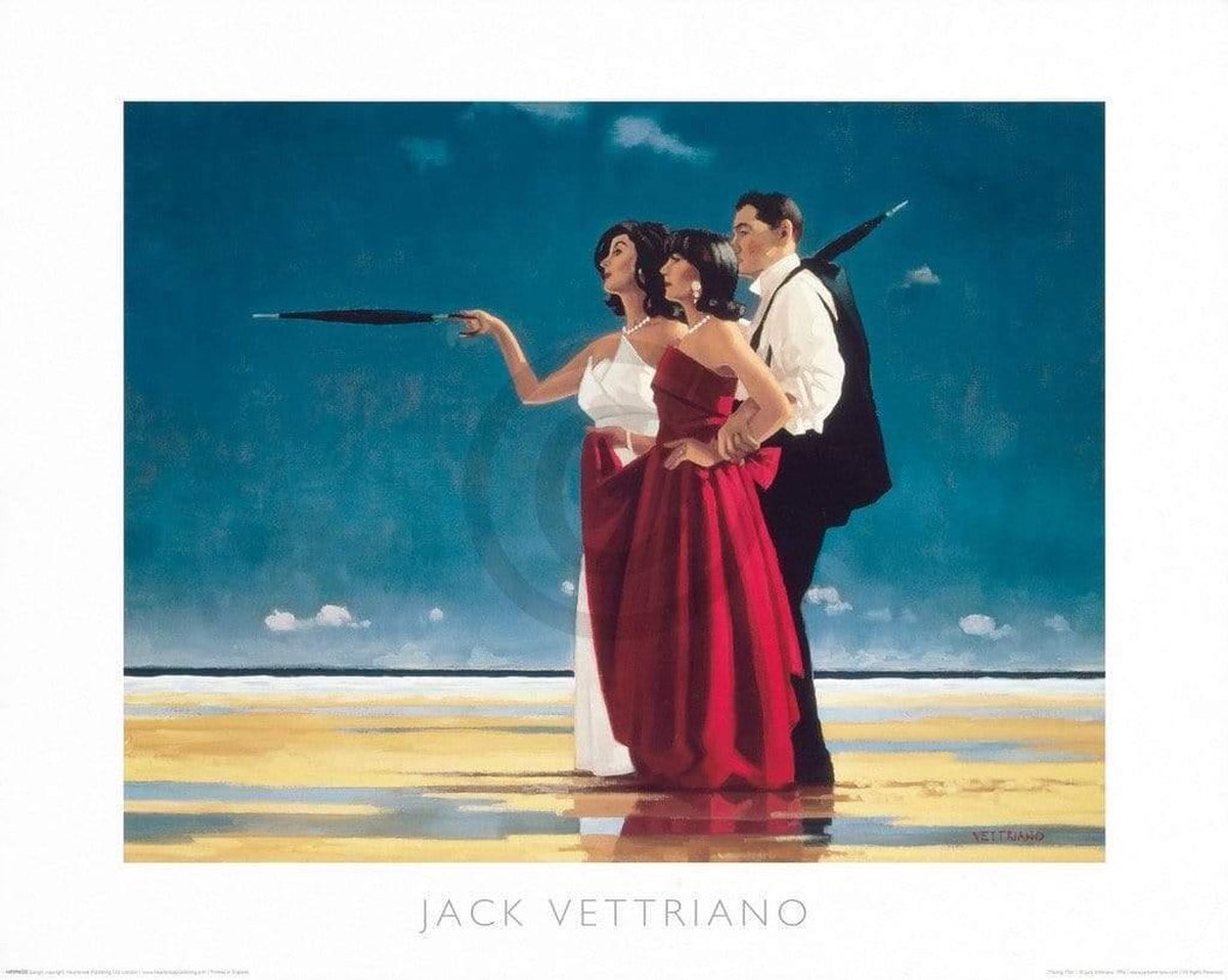 PGM Kunstdruk Jack Vettriano - The Missing Man I 50x40cm Divers