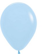 Sempertex 50x latex ballon: pastel mat blauw