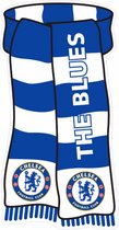 Chelsea FC Official Scarf Shaped Show Your Colours Metal Sign (Blue/White)