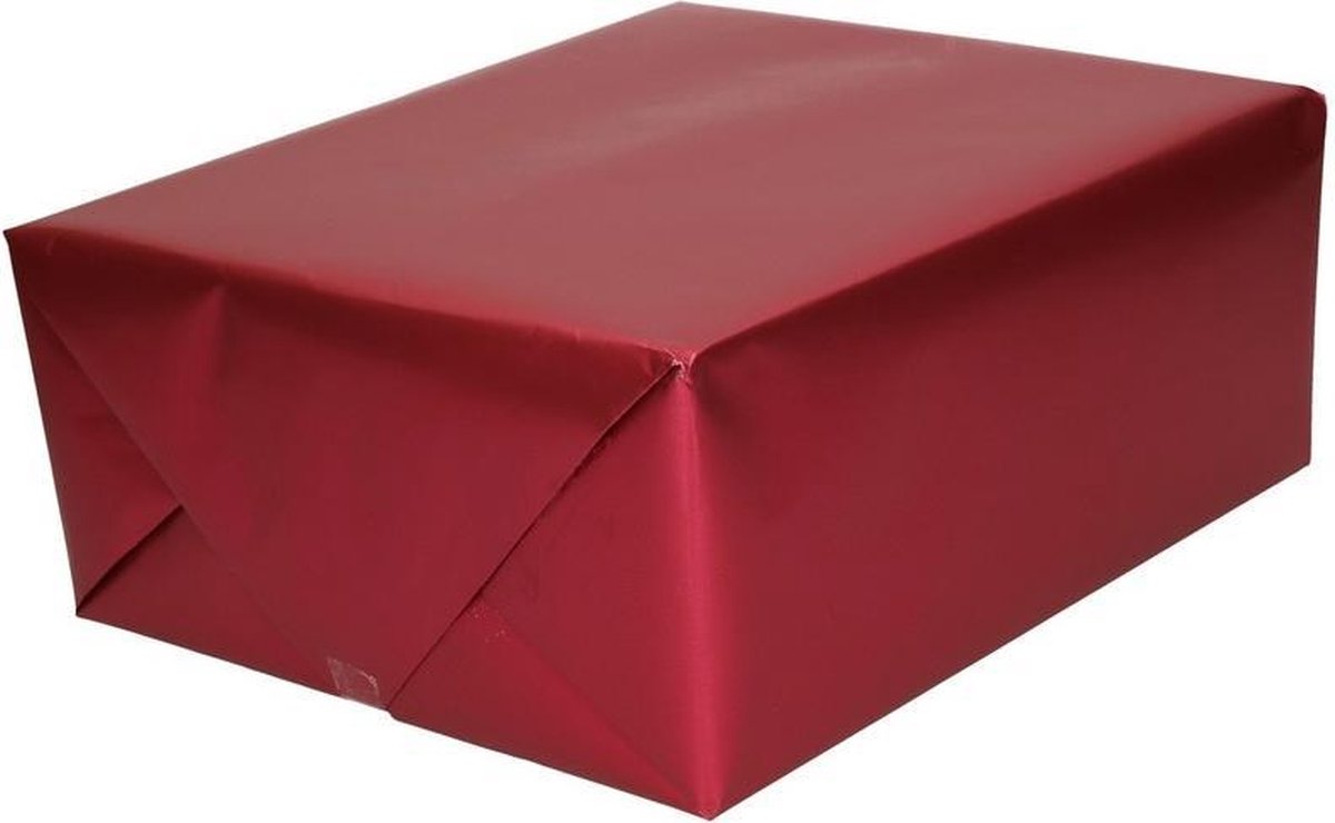 5x rollen luxe inpakpapier/cadeaupapier rood zijdeglans 70 cm -... |