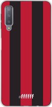 Samsung Galaxy A7 (2018) Hoesje Transparant TPU Case - AC Milan #ffffff