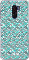 Xiaomi Pocophone F1 Hoesje Transparant TPU Case - Minecraft - Diamonds! #ffffff