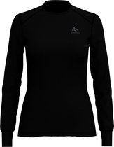 Odlo Shirt L/S Crew Neck Active Originals Warm Sportshirt Dames - Zwart maat L