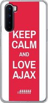 OnePlus Nord Hoesje Transparant TPU Case - AFC Ajax Keep Calm #ffffff