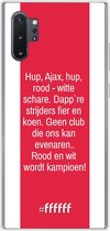 Samsung Galaxy Note 10 Plus Hoesje Transparant TPU Case - AFC Ajax Clublied #ffffff