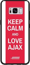 Samsung Galaxy S8 Hoesje TPU Case - AFC Ajax Keep Calm #ffffff