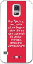 Samsung Galaxy S5 Hoesje Transparant TPU Case - AFC Ajax Clublied #ffffff