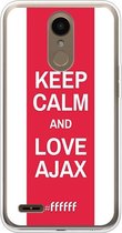 LG K10 (2018) Hoesje Transparant TPU Case - AFC Ajax Keep Calm #ffffff