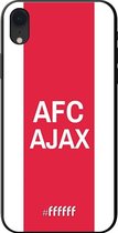 iPhone Xr Hoesje TPU Case - AFC Ajax - met opdruk #ffffff