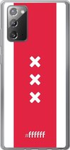 Samsung Galaxy Note 20 Hoesje Transparant TPU Case - AFC Ajax Amsterdam1 #ffffff