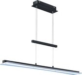 LED Hanglamp - Hangverlichting - Trion Sena - 18W - Aanpasbare Kleur - Rechthoek - Mat Zwart - Aluminium