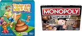 Spellenbundel - Bordspel - 2 Stuks - Trap Er Niet In & Monopoly Valsspelerseditie