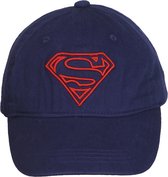 Superman Logo Baseball Cap Pet Donkerblauw - Officiële Merchandise