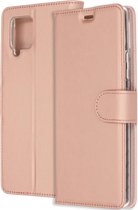 Accezz Wallet Softcase Booktype Samsung Galaxy A42 hoesje - Rosé Goud
