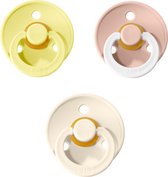 BIBS fopspeen - set 3 stuks - Ivory, Sunshine, Glow in the dark Blush
