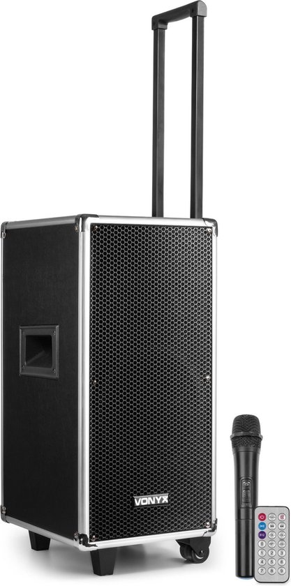 Draadloze speaker - Vonyx ST095 Bluetooth speaker met CD en mp3 speler +  draadloze... | bol.com