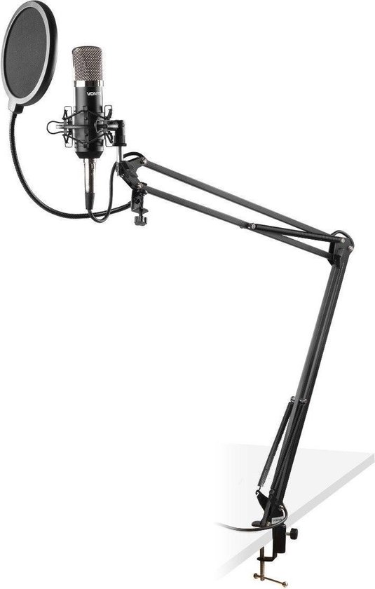 Nog steeds verachten uitgehongerd Studio microfoon - Vonyx CMS400 - Met verstelbare arm, shockmount en  popfilter | bol.com