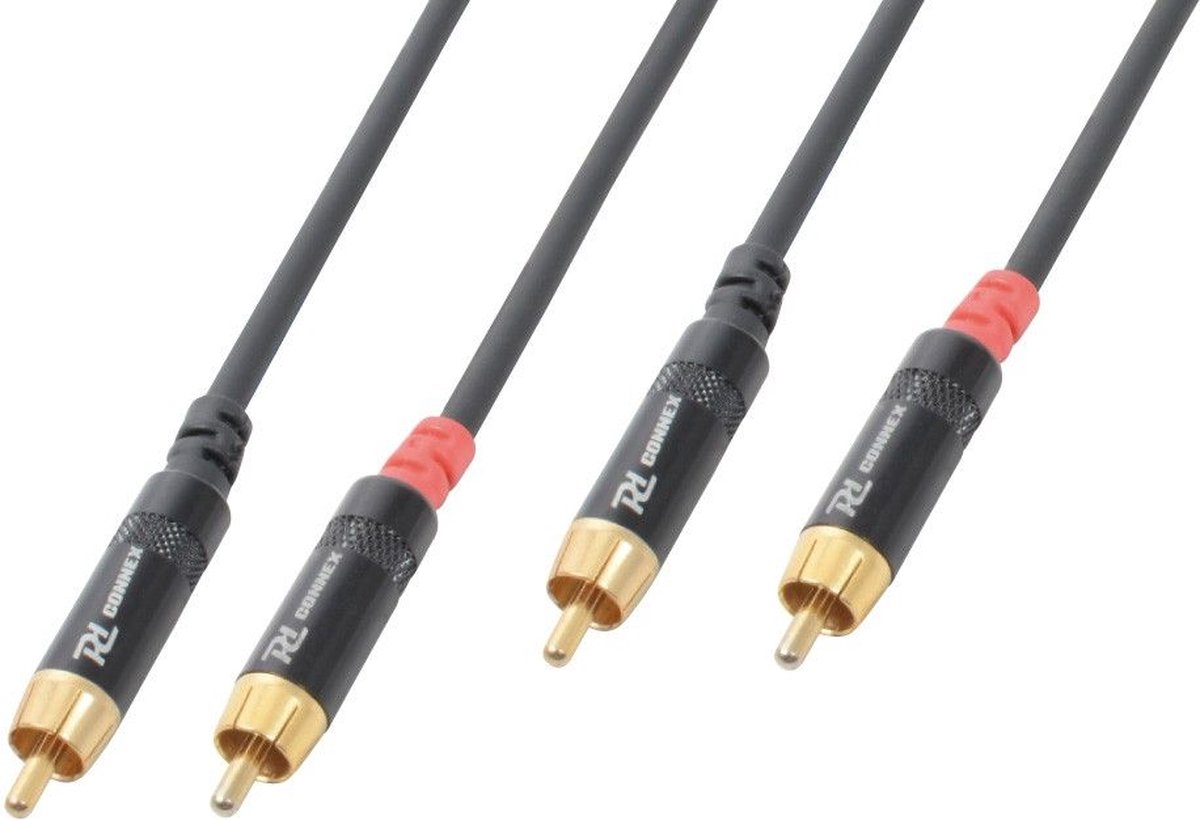 PD Connex RCA kabel 2x RCA Male - 2x RCA Male - 3m