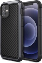 Raptic Lux Apple iPhone 12 Pro Max Hoesje Back Cover Carbon Zwart
