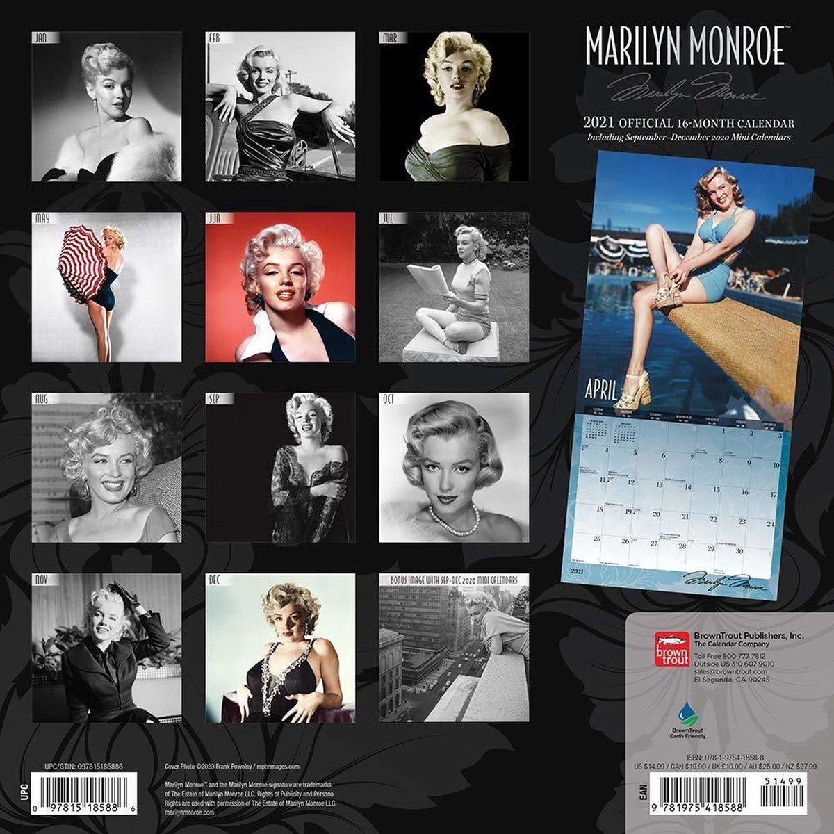 Marilyn Monroe Kalender 2021  bol.com