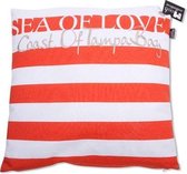 Sea Of Love 50x50cm - 5 kleuren - 2 stuks - Oranje-Fluor