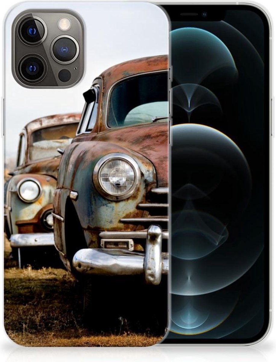 iPhone 12 Pro Max Siliconen Hoesje met foto Vintage Auto