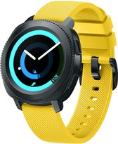 watchbands-shop.nl bandje - Samsung Gear Sport/Galaxy Watch (42mm) - Geel - L