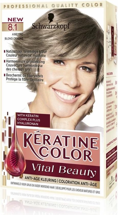 Afhankelijkheid lens Jane Austen Schwarzkopf Keratine Color 8.1 Asblond Haarverf - 1 stuk | bol.com