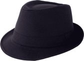 Hoed - Zwart - Gleufhoed - Al Capone