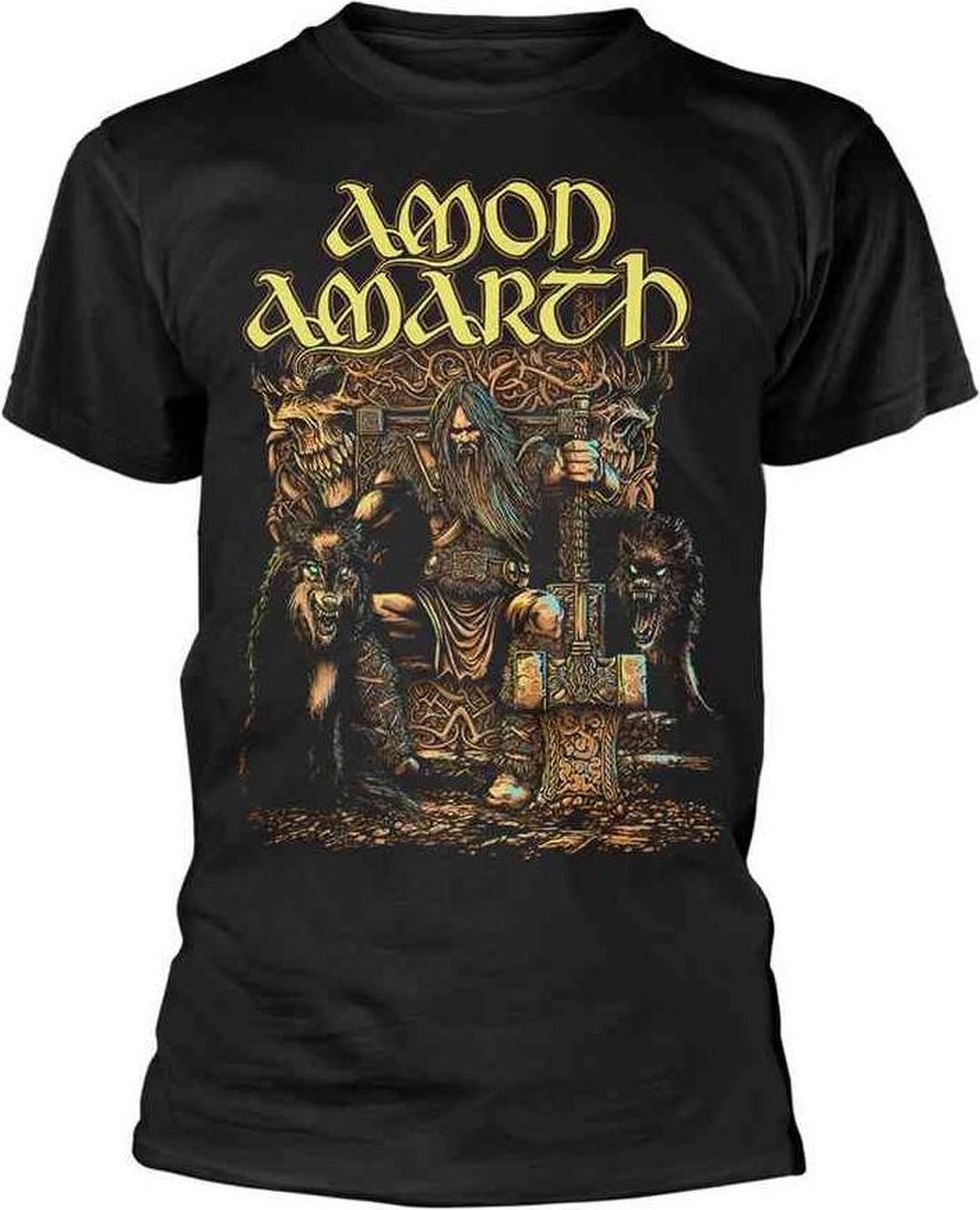 Amon Amarth Heren Tshirt -S- Thor Zwart