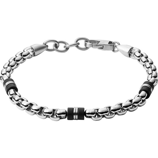 Hoge kwaliteit roestvrij staal en zwarte siliconen herenarmbanden sieraden polsbandjes band kopen vanaf een prijs van 26