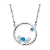 Engelsrufer Dames Ketting 925 sterling zilveren Zirkonia One Size Zilver Blauww 32012671