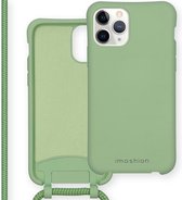 iMoshion Color Backcover met afneembaar koord iPhone 11 Pro hoesje - Groen