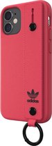 adidas Hand Strap Case kunstleer hoesje voor iPhone 12 mini - roze