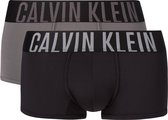 Calvin Klein INTENSE POWER Micro low rise trunk (2-pack) - microfiber heren boxer kort - zwart en grijs -  Maat: S