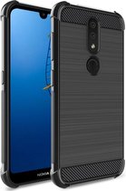 Nokia 4.2 Brushed TPU Hoesje Zwart