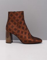 Floris Van Bommel Dames Enkellaarsjes 85667 - Bruin - Maat 40